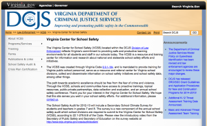 Virginia-Center-For-School-Safety-website